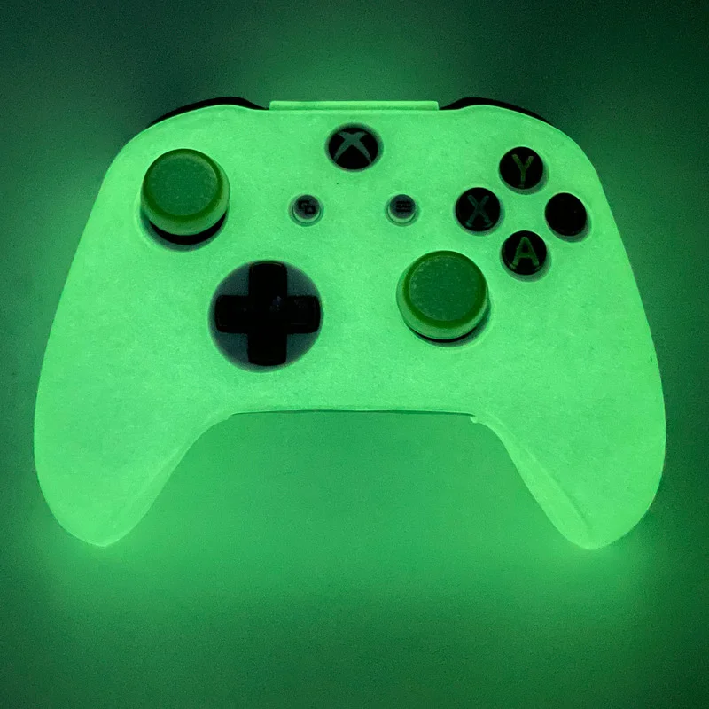 Glow in Dark Soft Silicon Case for Xbox One S Controller Games Accessories Gamepad Joystick Case Cover For Xbox One Slim Skin