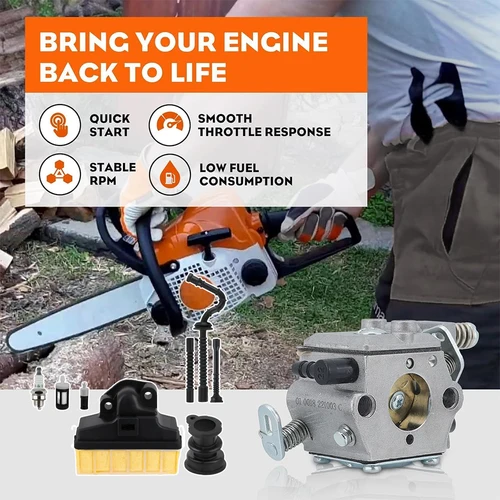 Imagen 2 del producto Carburador para motosierra Stihl MS210 MS230 MS250 021 023 025, reemplazo de carburador Walbro WT286 con filtro de aire 1123 160 1650