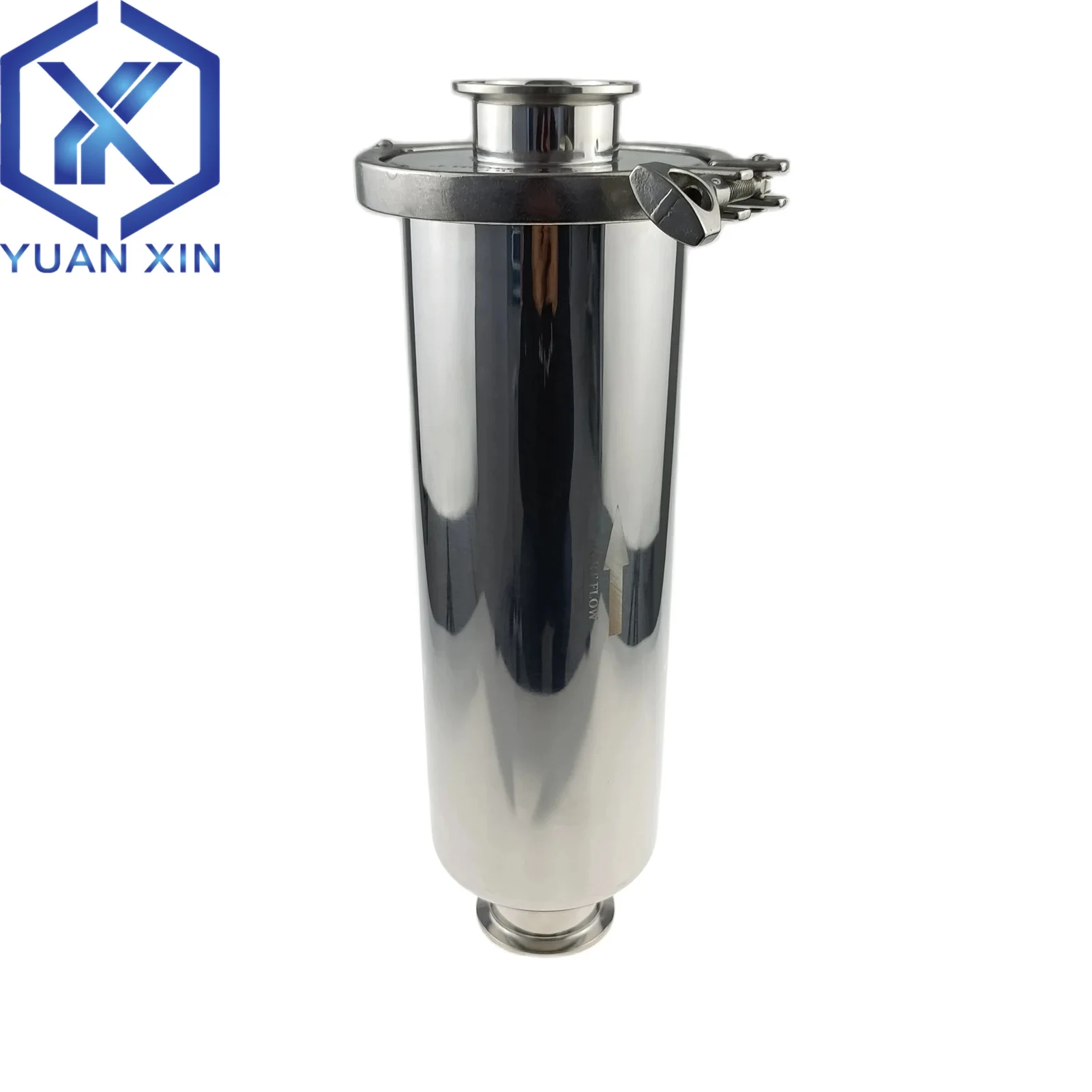 3/4”1' 1-1/2' 1.5' 2' Tri Clamp Filter Precision Filter Pipeline Filter Beer Wine Brewing SS304/316L 19 25 32 38 51mm
