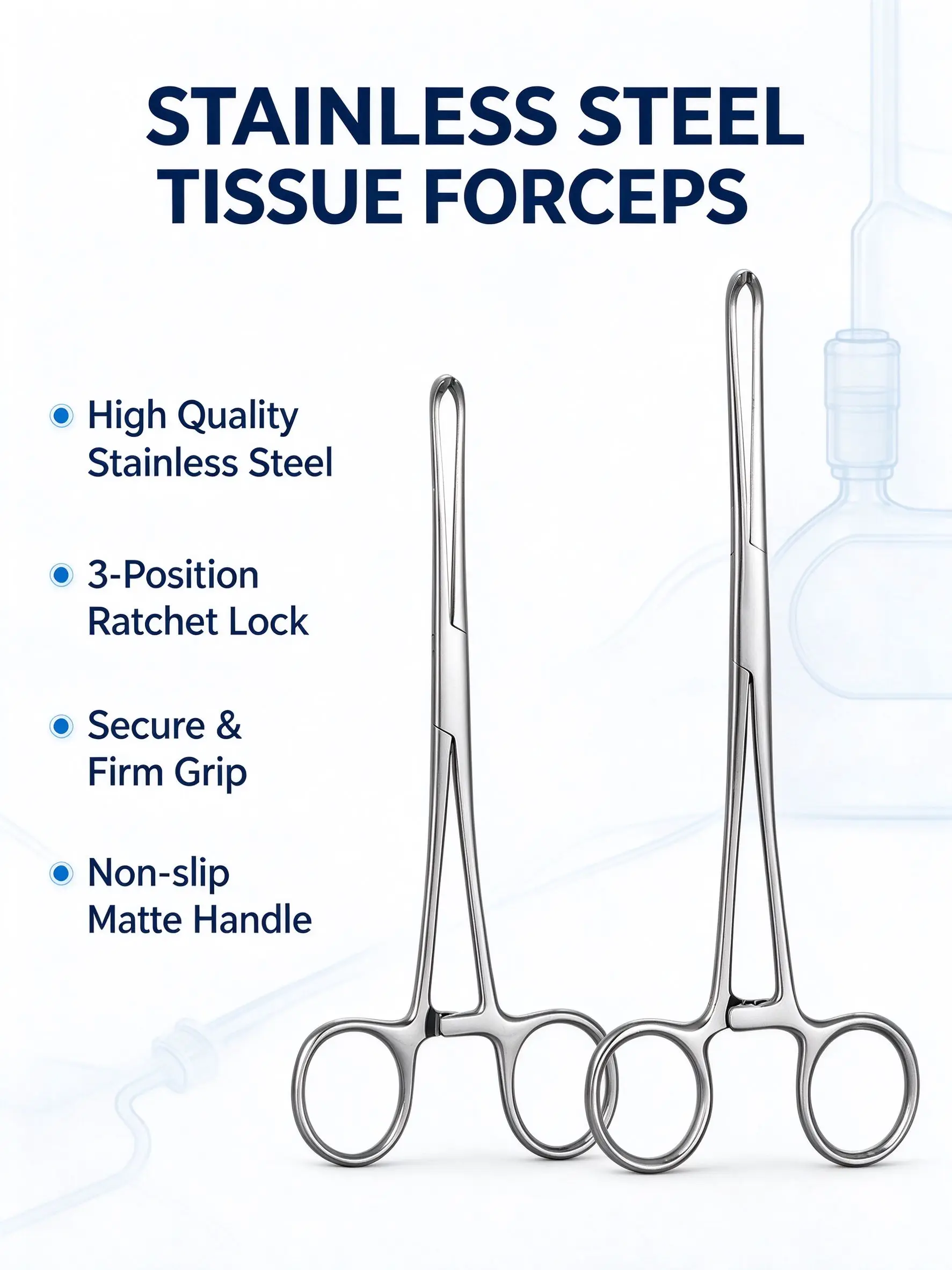 Stainless Steel Tissue Forceps 14cm16cm 18cm Allis Clamp Hemostat Locking Clamp for Lab Dental Piercing Craft