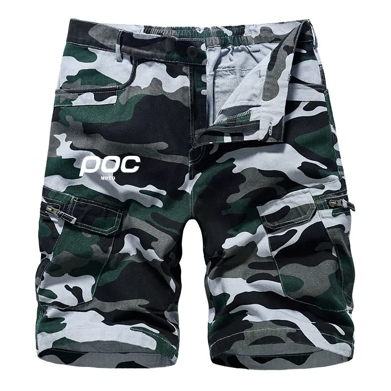 2022 MTB Shorts Mens Downhill Trousers MOTO POC Cycling Mountain Bike Clothing Road Bicycle Short Pants Cargo Camouflage Shorts