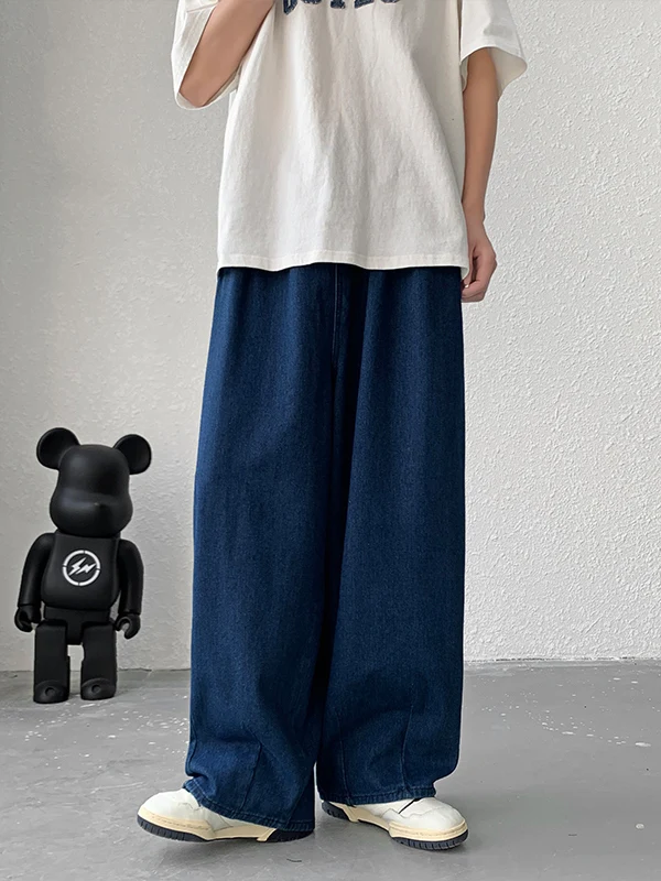 

Мужские джинсы Cool Street: свободные, осенние, в стиле хип-хоп, широкие, прямые, универсальные, повседневные, модель «фонарь»