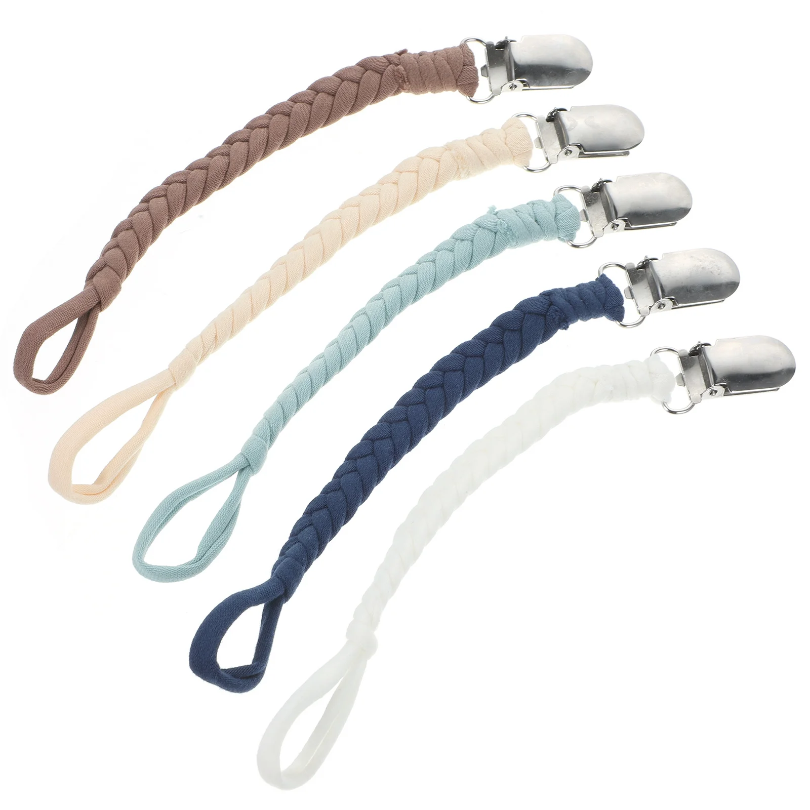 

6Pcs Baby Pacifier Clip Leash Smooth Safe Design Anti-Suffocation No Burrs Pacifier Holder Infant Comfort Grip Easy Grasp