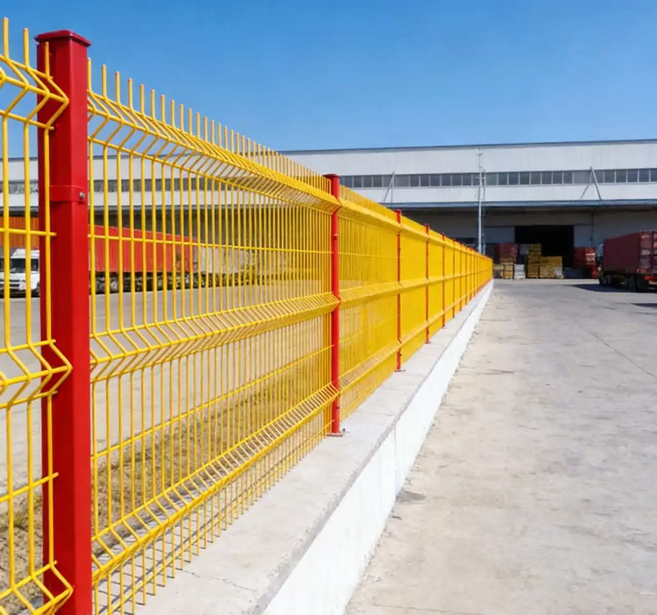 Euro 3D Curved Wire Tension Fence Eco-Friendly Rodent Proof High Semi-Privacy Iron Mesh Screen PVC Coated Fencing Fence Hardware