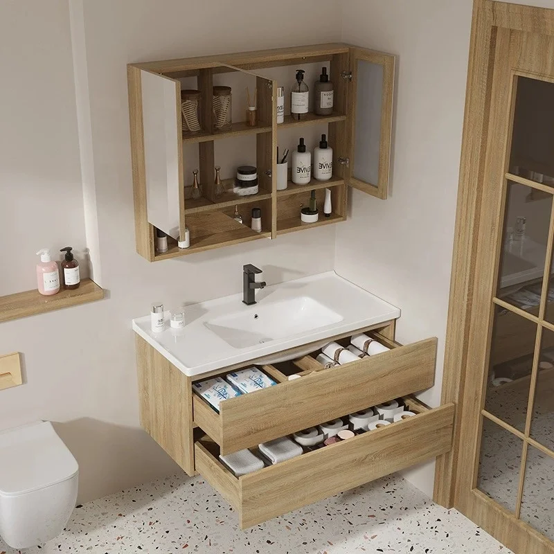 Modern Bathroom Vanities Set with Sink Mirror Cabinet Vanity for Your Bathroom Decor