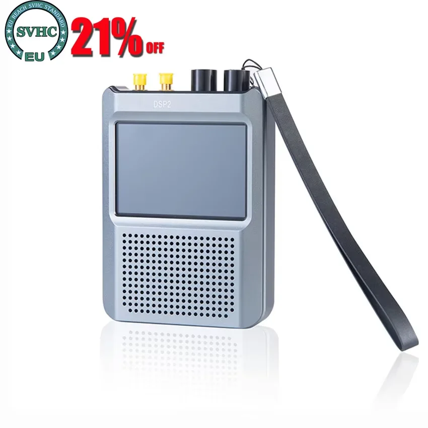 DSP2 SDR Malachite Radio Receiver Portable AM SSB CW NFM WFM Radio Receiver 5000mAh Battery 3.5-inch Touch Screen