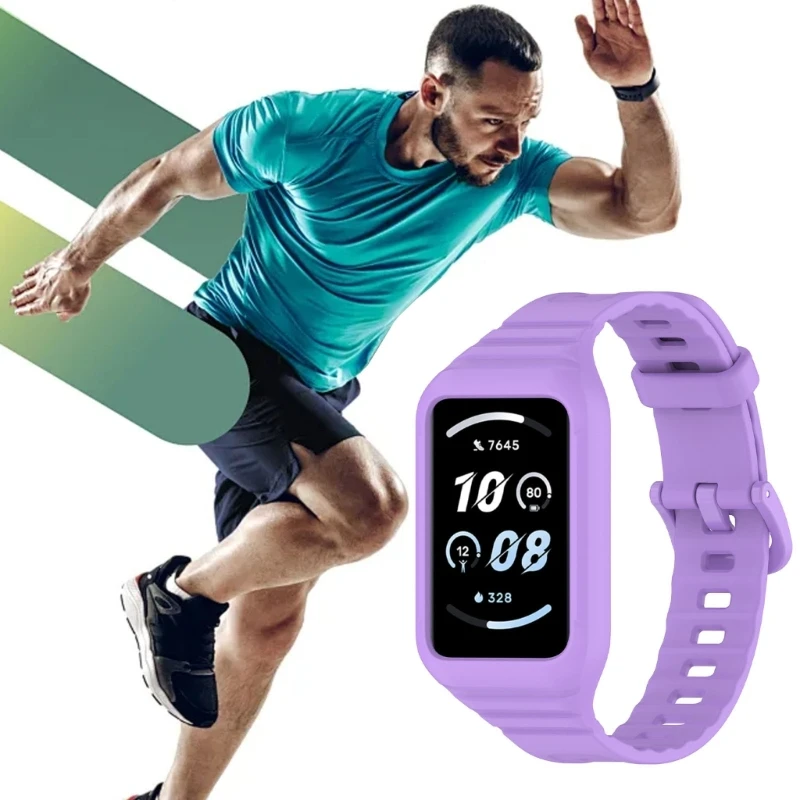 أحزمة سيليكون مرنة سوار ساعة لشرف الفرقة 9 ، استبدال حزام ساعة ، حزام معصم مقاوم للماء ، أساور ذكية