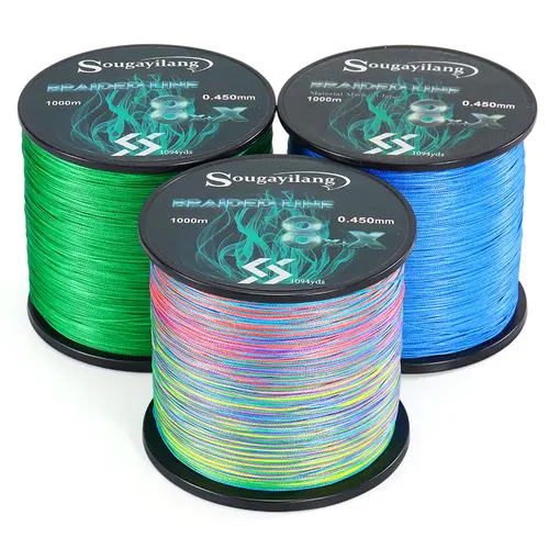 Imagen 2 del producto Sougayilang-sedal de pesca trenzado de 8 hebras, multifilamento de 300/500/1000m, hilo de PE para carpa, accesorios de pesca de alambre trenzado