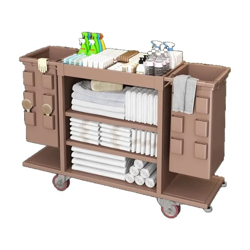 Work car storage multi-functional hotel, special hygiene for guest rooms, cleaning trolley