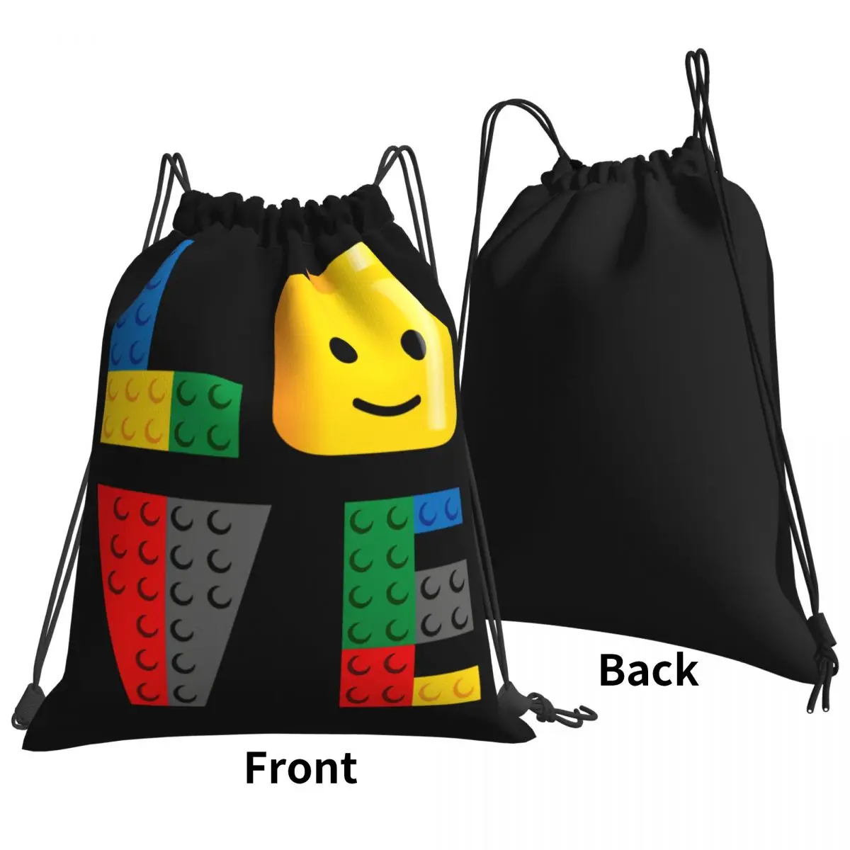 Legos Love Parody Quality Oldskool Artwork Drawstring Bags Gym Bag School Schoolbag Gymnast Bag Riding Backpack