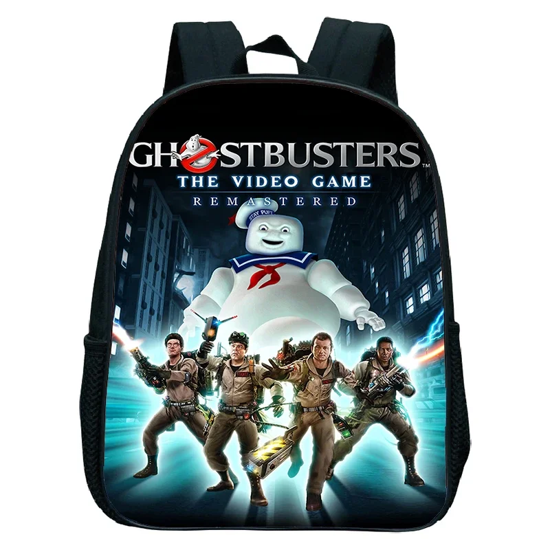 Kids Rugzak Ghostbusters Print Kleuterschool Tassen Jongens Meisjes Schooltassen 12 Inch Schooltas