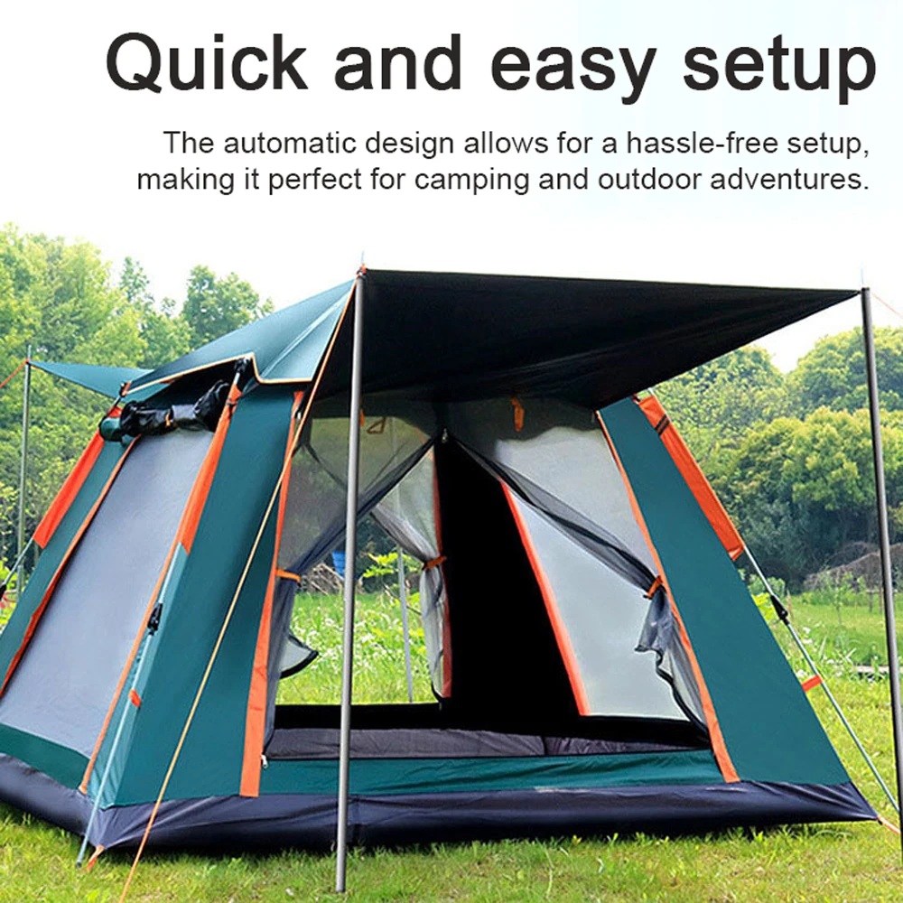 Outdoor Camping Tent Auto Quick-opening Tent Oxford Cloth Rainproof Sunshine-proof Tent Fishing Hiking Portable Sunshine Shelter