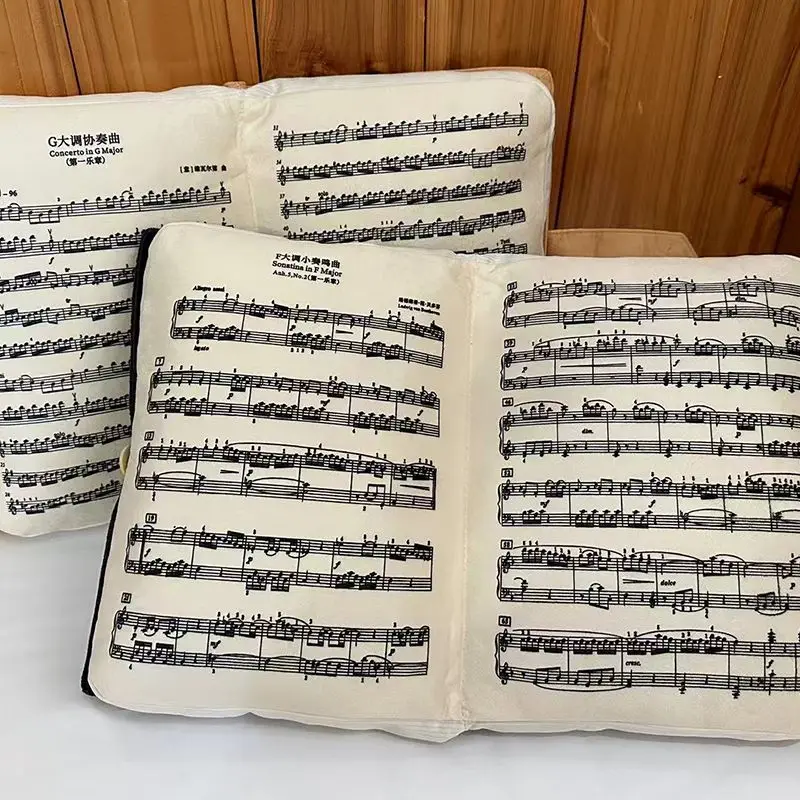 Creative Piano Pillows, Music Score Piano Key Shaped Cushions, Home Living Room and Bedroom Decoration Ornaments, Birthday Gifts