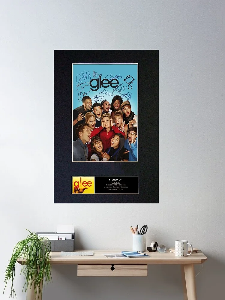 

GLEE Signed Movie, Art Print Silk Poster Home Wall Decor