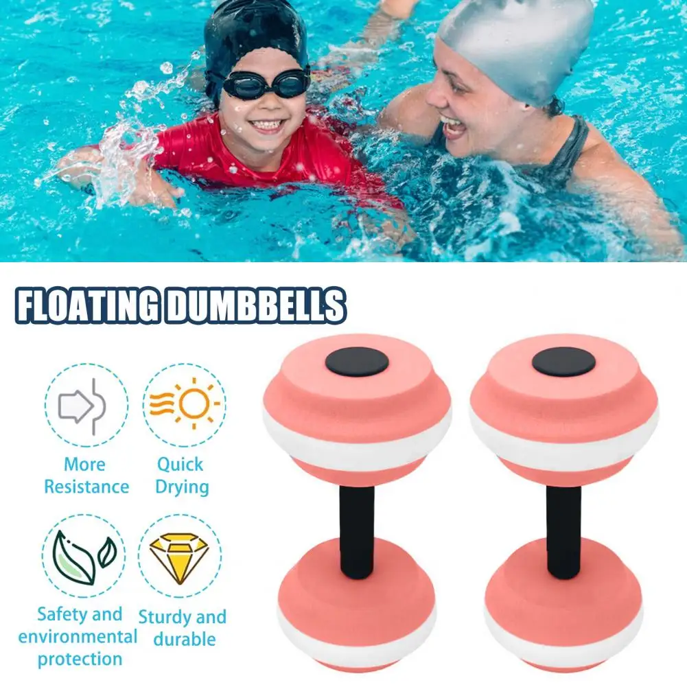 

Water Dumbbell Set Water Dumbbells for Pool Workout Fitness Barbell Equipment for Kids Adults Eva Foam Floating for Weight