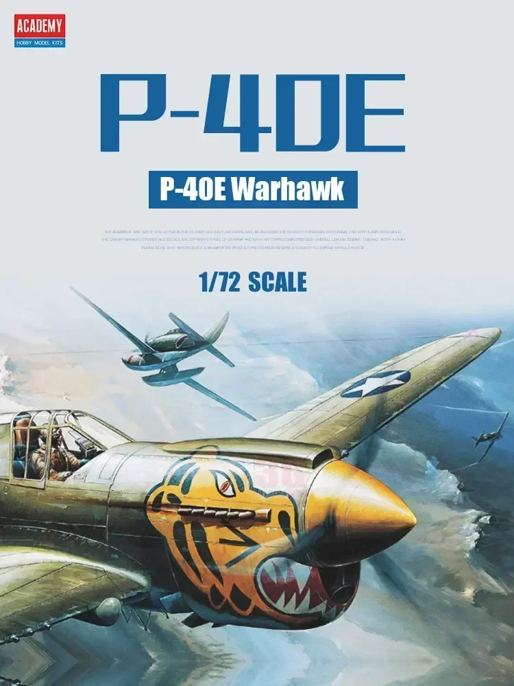 

1/72 Academy model 12468 American P-40E Warhawk assembly Scale diy toys Model Kit
