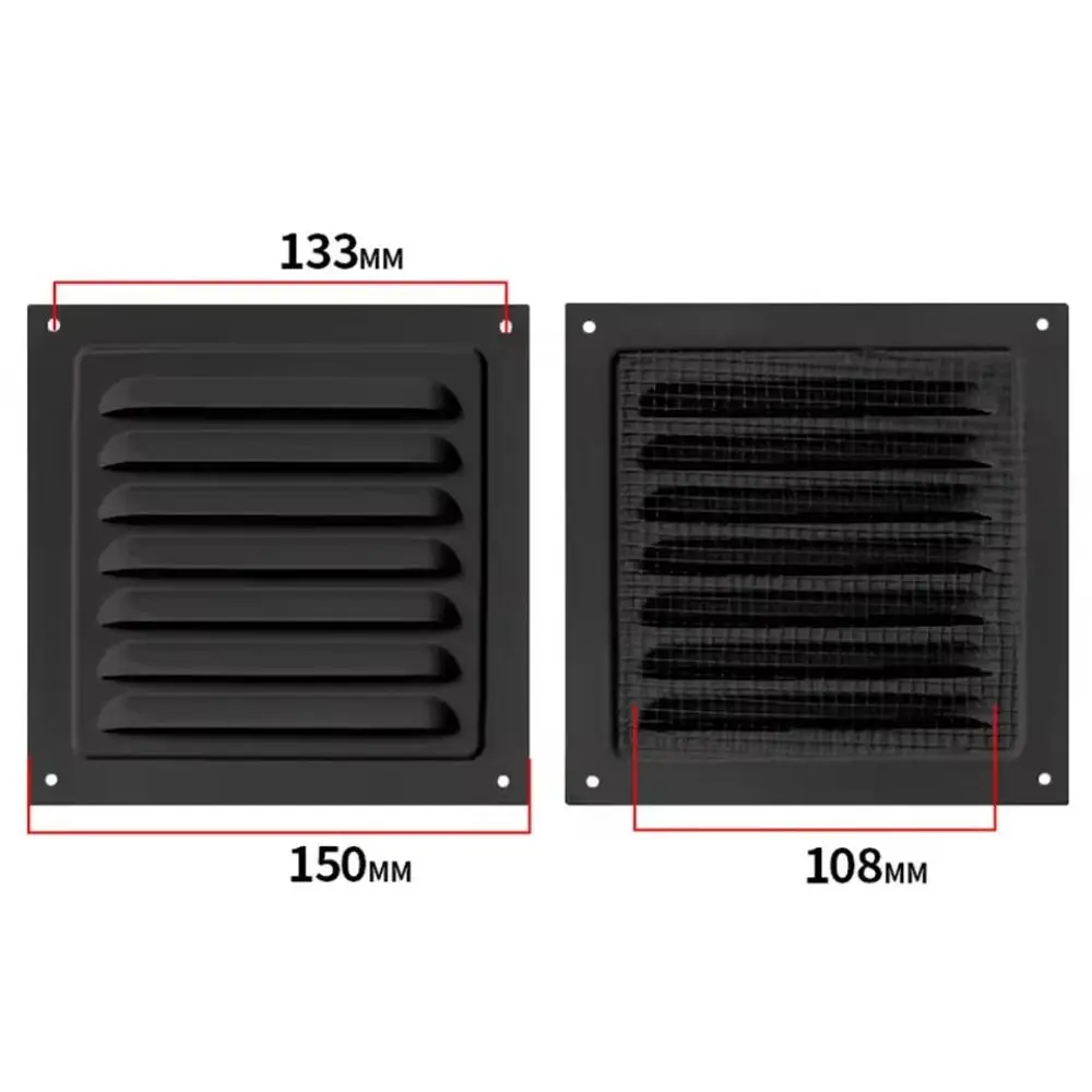 Aluminum Alloy Air Vent Grille Air System Net Cover Screen Heating Cooling Vents Plate Ventilation Cover
