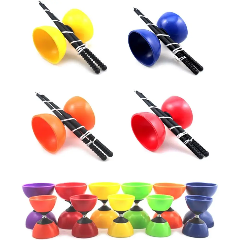 Corpo de construção couro chinês diabolo macio tigela forma chinês yo-yo engrossar diabolo brinquedo ao ar livre