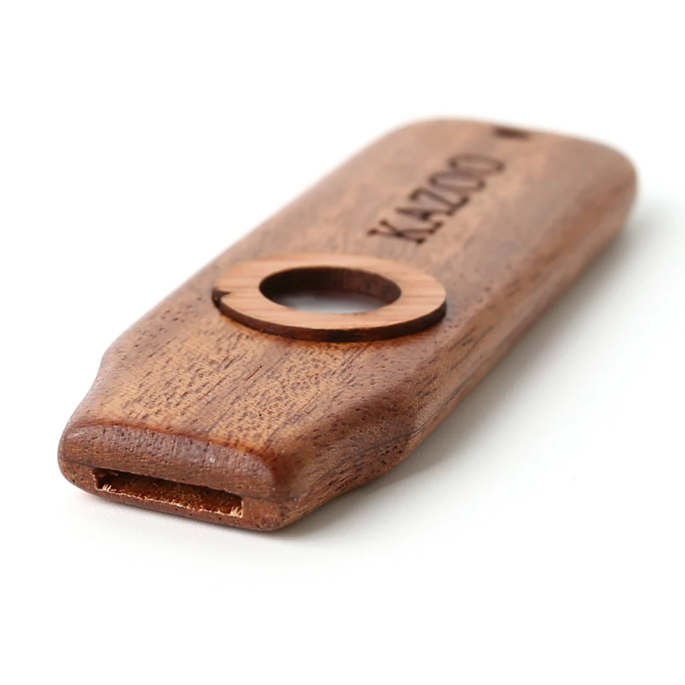 Wooden Kazoo Instruments Portable Wood Harmonica Guitar Ukulele Accompaniment Patry Musical Instrument for Kids Beginner Gift