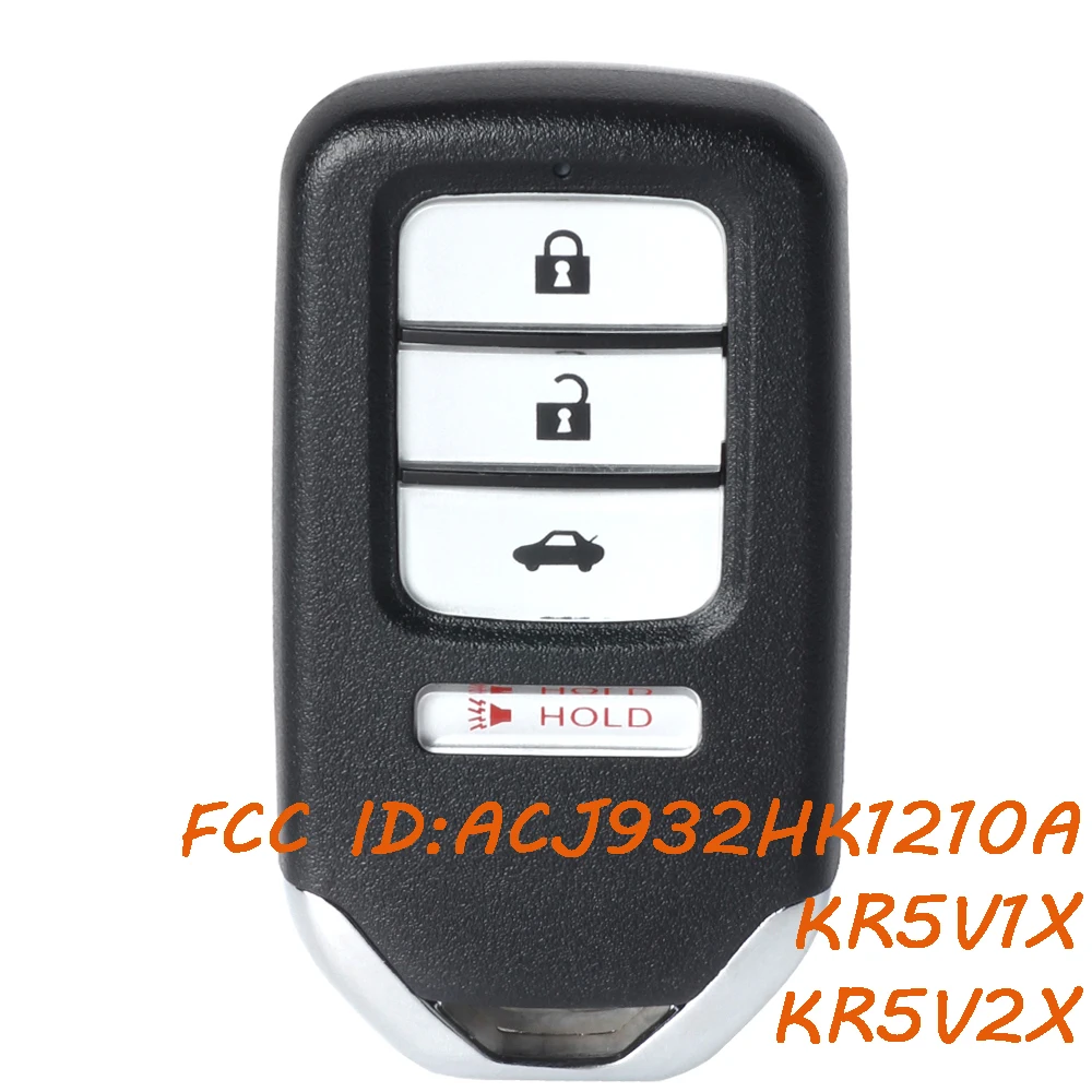 

KEYECU ACJ932HK1210A KR5V2X для Honda Accord Civic 2013-2015 2016 2017 2018 2019 2020 умный дистанционный брелок ID47 чип A2C92005000