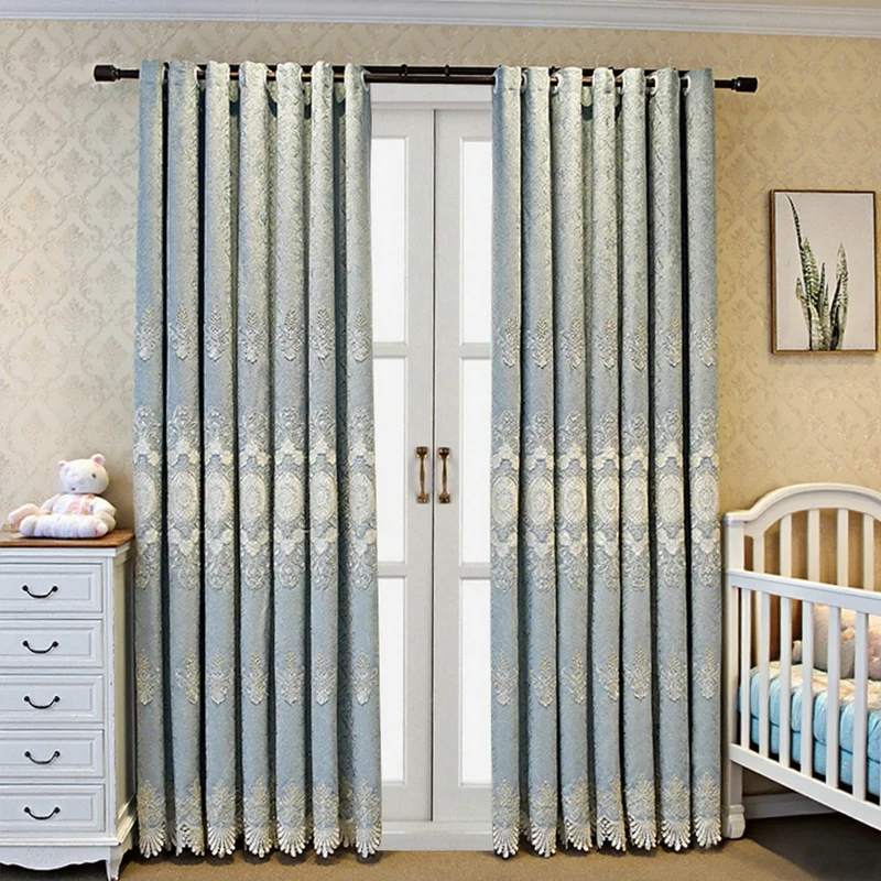 

2pcs Thickened embroidery blackout fabric blackout finished product