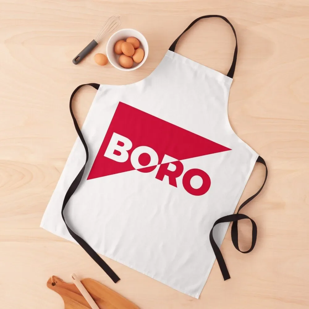 

Middlesbrough Football Club - Boro Diagonal Apron waterproof for women Trim Cloth Art Kitchen And Home Items Apron
