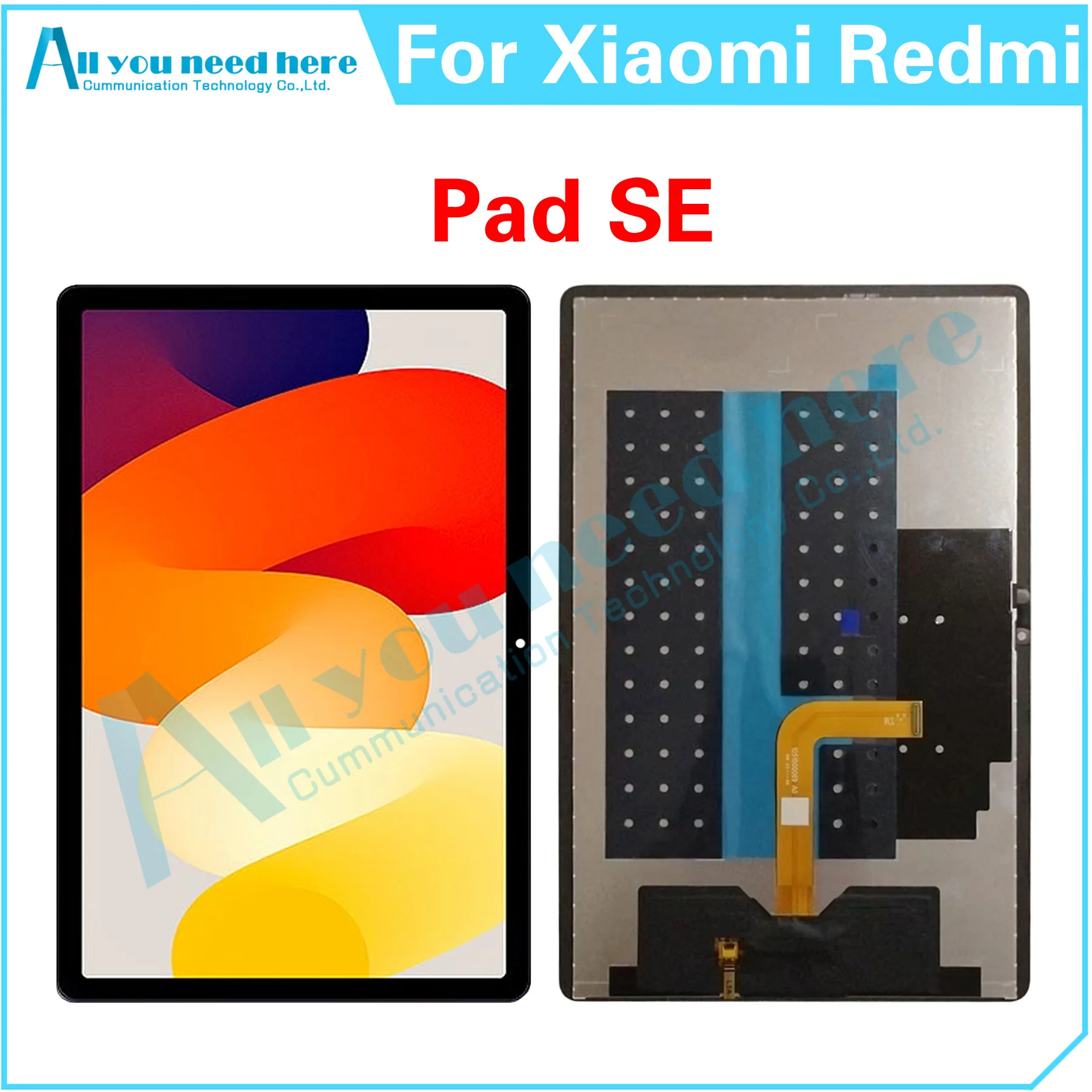 

100% Test For Xiaomi Redmi Pad SE LCD Display Touch Screen Digitizer Assembly Repair Parts Replacement