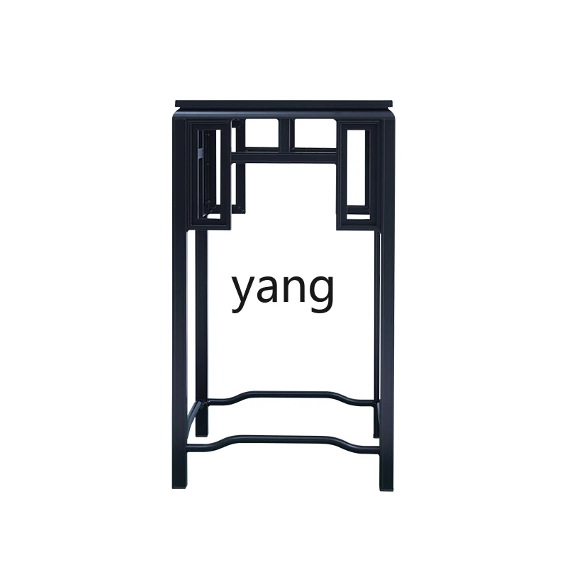 

yhm Aluminum Alloy Black Bonsai Stand Furniture Indoor Decoration Stand