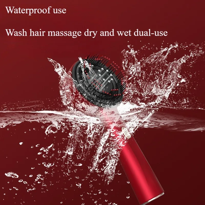 Electric Hair Regrowth Comb Infrared Light Scalp Massager Anti Hair Loss Acupoint Stimulator Vibration Therapy Use Hair Care