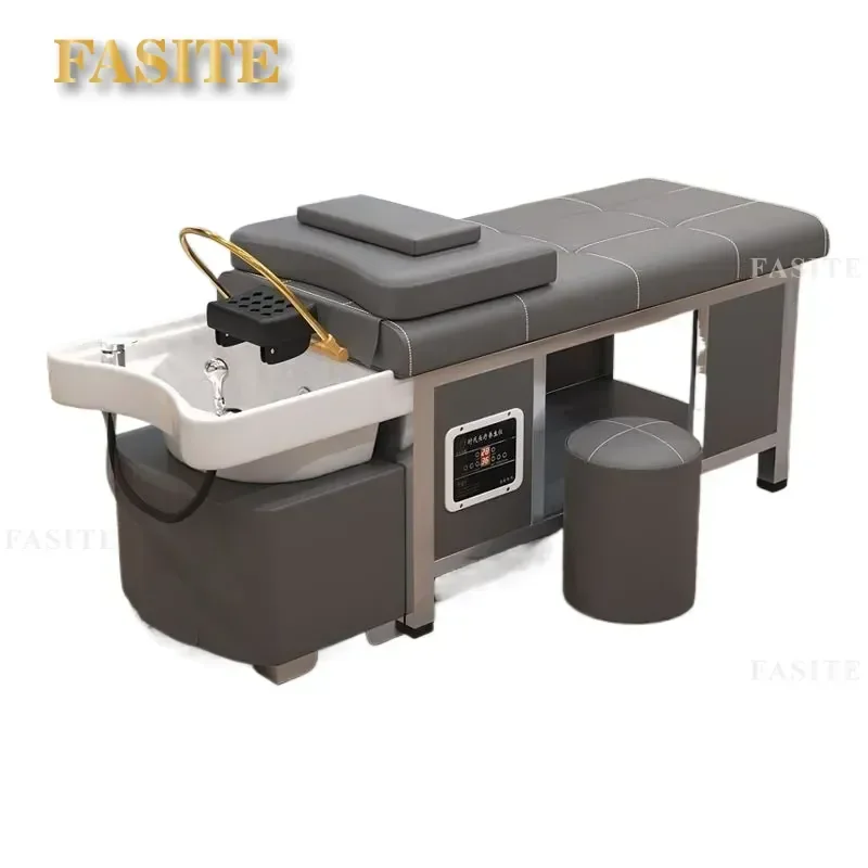 For Stainless Steel Thai Massage Shampoo Bed Barber Shop Beauty Fumigation Head Treatment Constant Temperature Water