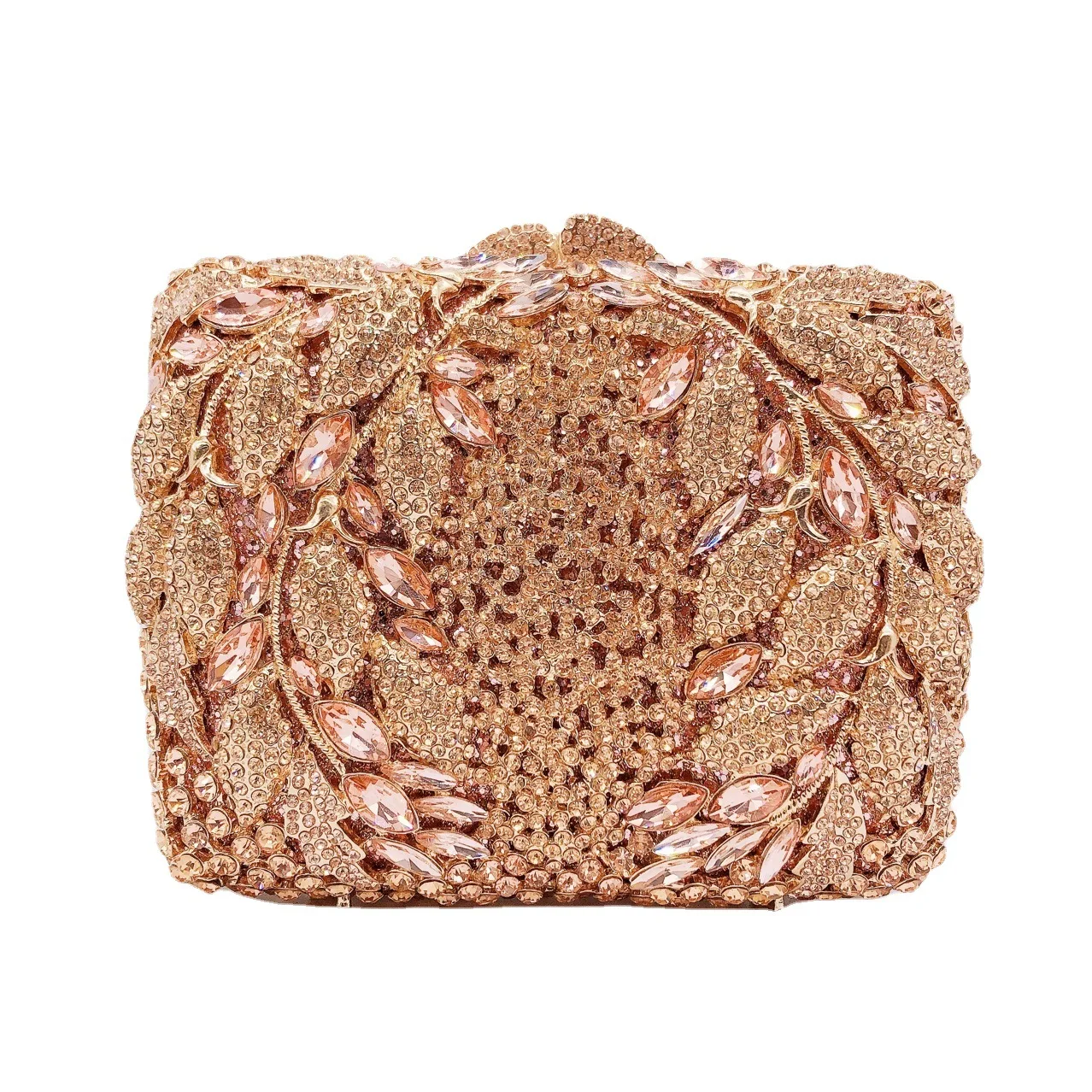 

Mermaid Factory Order diamond-studded Dinner Bag Hollow Rhinestone Banquet Hand Women Clutch Bag A7517