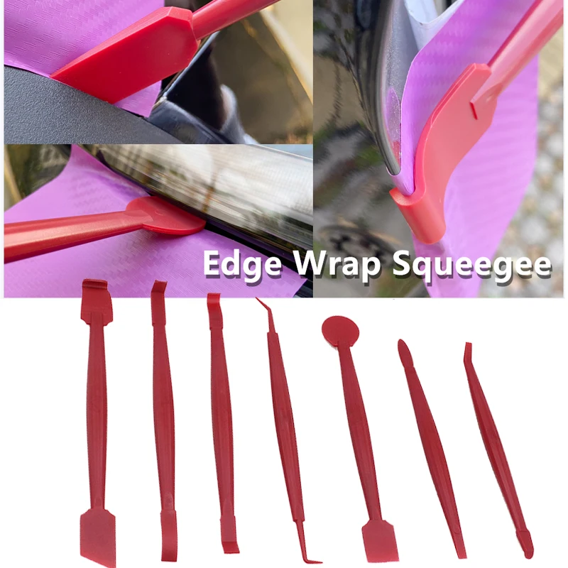 

Auto Film Edge Closing Tool 7Pcs/Set Body Window Color Changing Film Edge Stopper Invisible Coat Gap Scraper Edging Wrap Tools