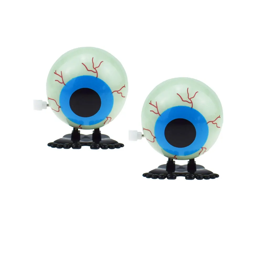 

1Pcs Glow-in-The-Dark Eyeball Halloween Windup Creative Clockwork Kids Gift Party Favor Fun Night Light Clockwork Toy