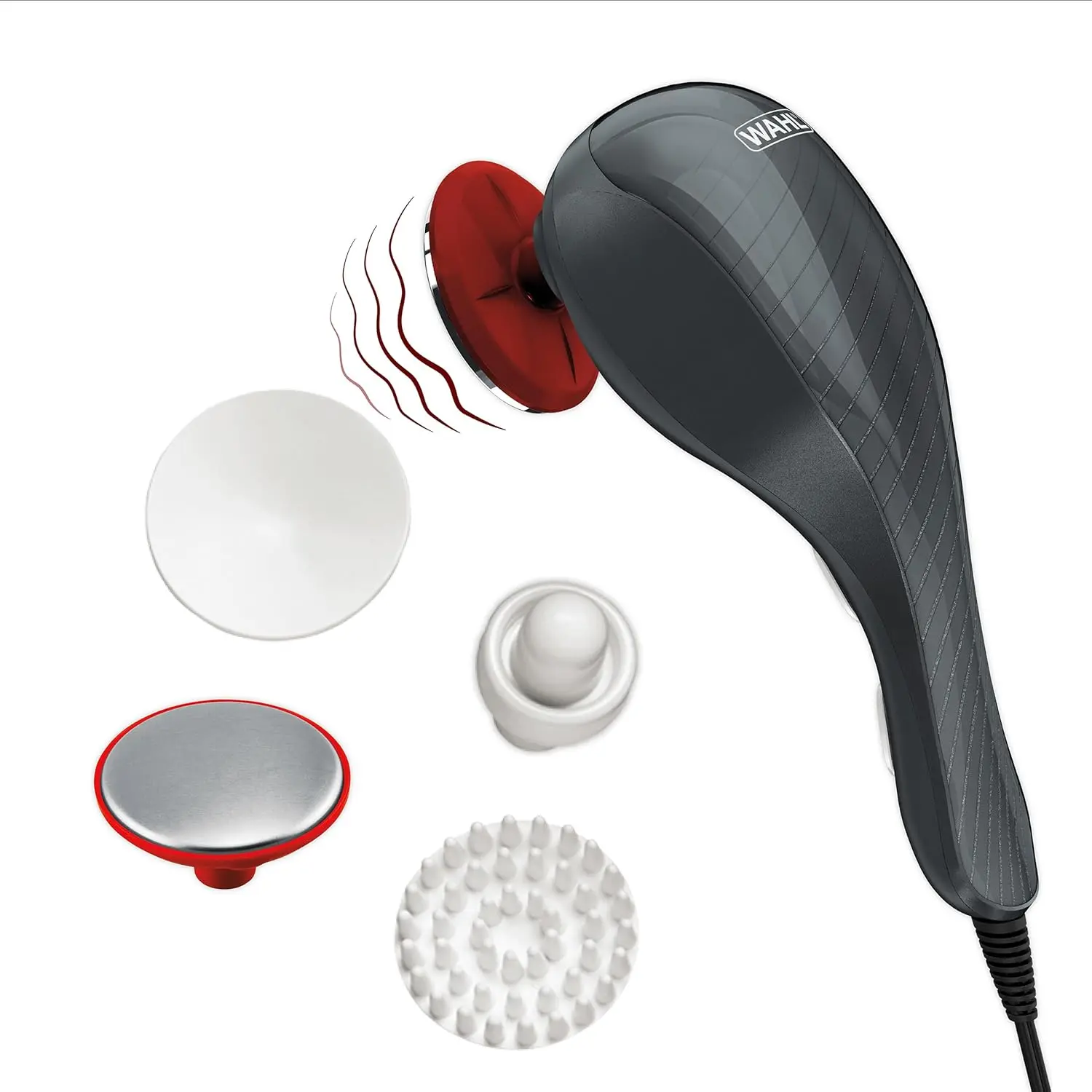 Wahl Heat Therapy Corded Vibratory Therapeutic Body Massager, Heated Handheld Massage Tool with Two Speeds, Relieve Neck, Should