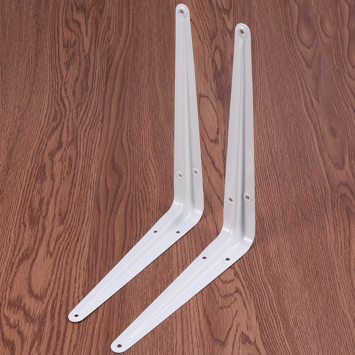 

2 pcs L-Shaped Wall Mount Brackets 20Cm X 25Cm Steel Angle Bracket For Shelf Support Corner Brace Heavy Duty Metal Fixing