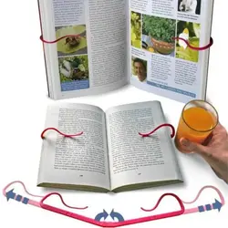 Folding Book Reading Support Clip Hands Free Book Holder Creative Books Stand Pages Open Fixed Clamp Desk Accessories