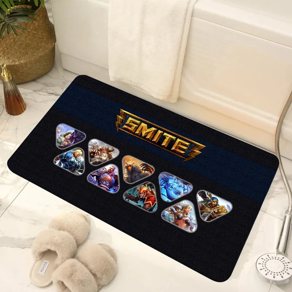 1pc Smite Floor Mat Doormats Home Carpet Foot Mat Bathroom Absorbent Mats Anti-Slip Mats Home Decor