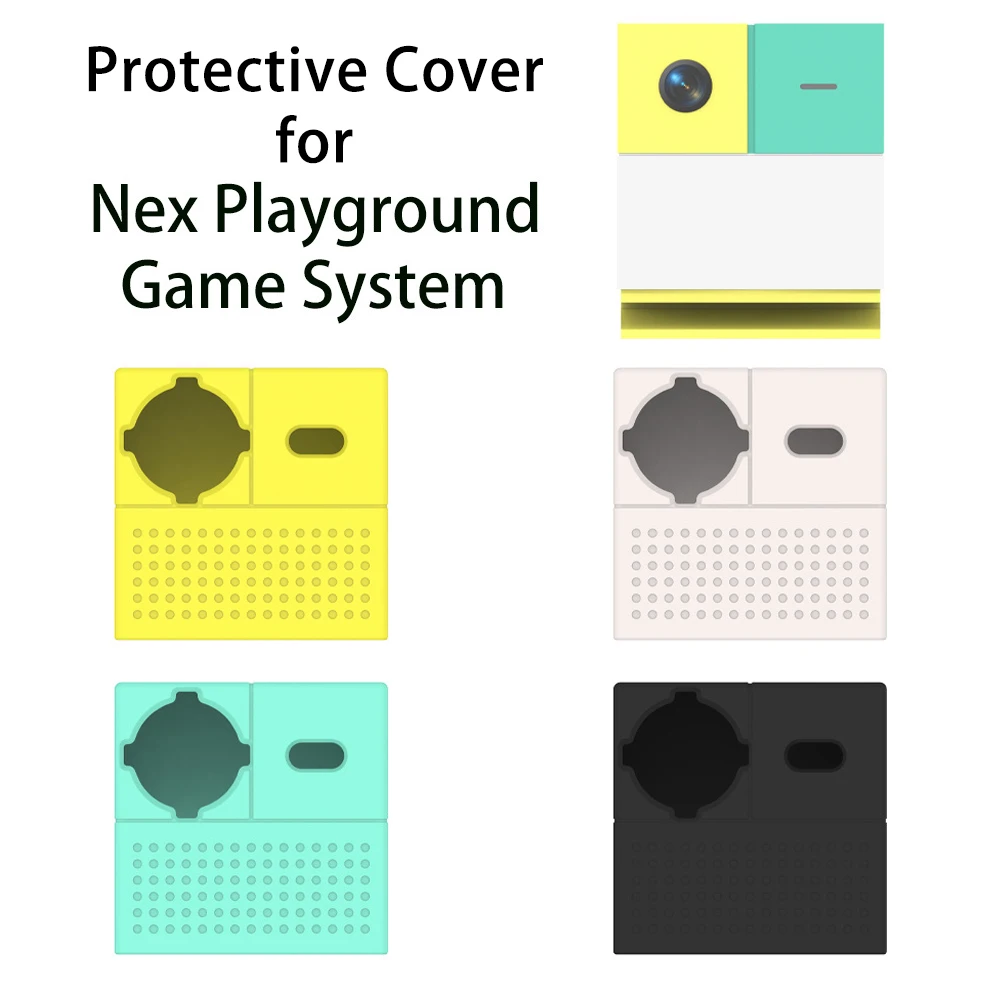 Silicone Protective Cover for Nex Playground Game System Solid Color Simple Case for Somatosensory Game Console