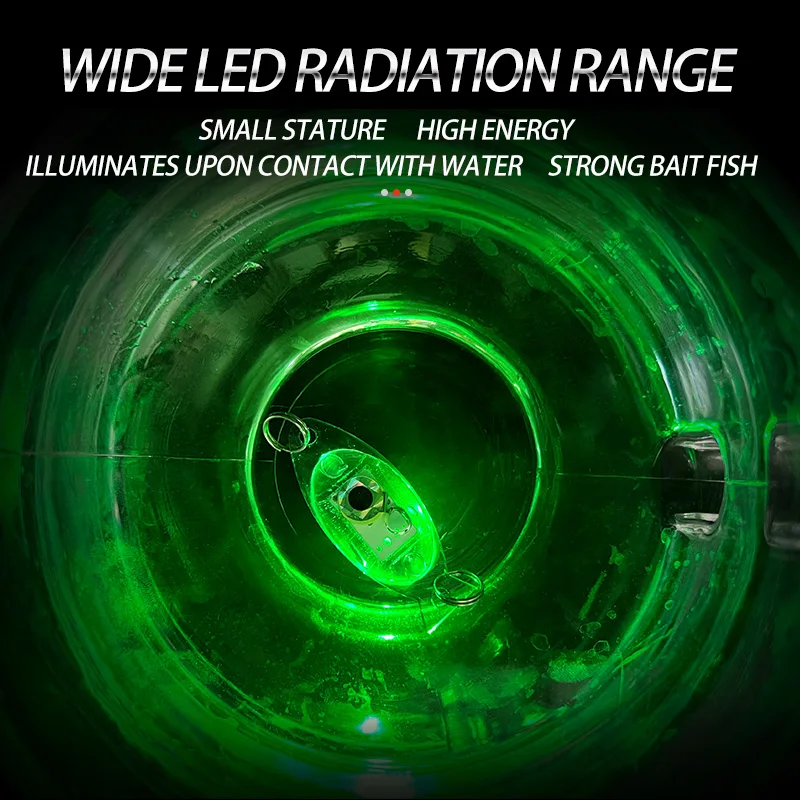 Deep Drop Fishing Light Waterproof Luminous Attracting Led Fishing Lures Underwater Trap Fish Lamp for Night Fishing