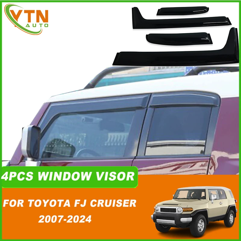 

For Toyota FJ Cruiser 2007 2008 2009 2010 2011 2012 2013 2014 2015 2016 2018 2019 2020 2021 2022 2023 2024 Window Deflector