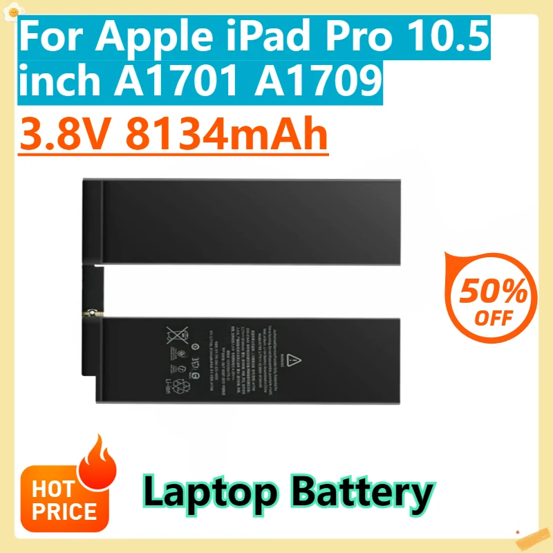 

For Apple iPad Pro 10.5 inch A1701 A1709 Replacement Laptop Battery 3.8V 8134mAh