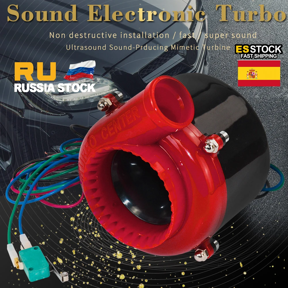 

LZONE - Universal Electronic turbo Car Fake Dump Valve Turbo Blow Off Valve Sound Electric Turbo Blow Off Analog Sound BOV 9632