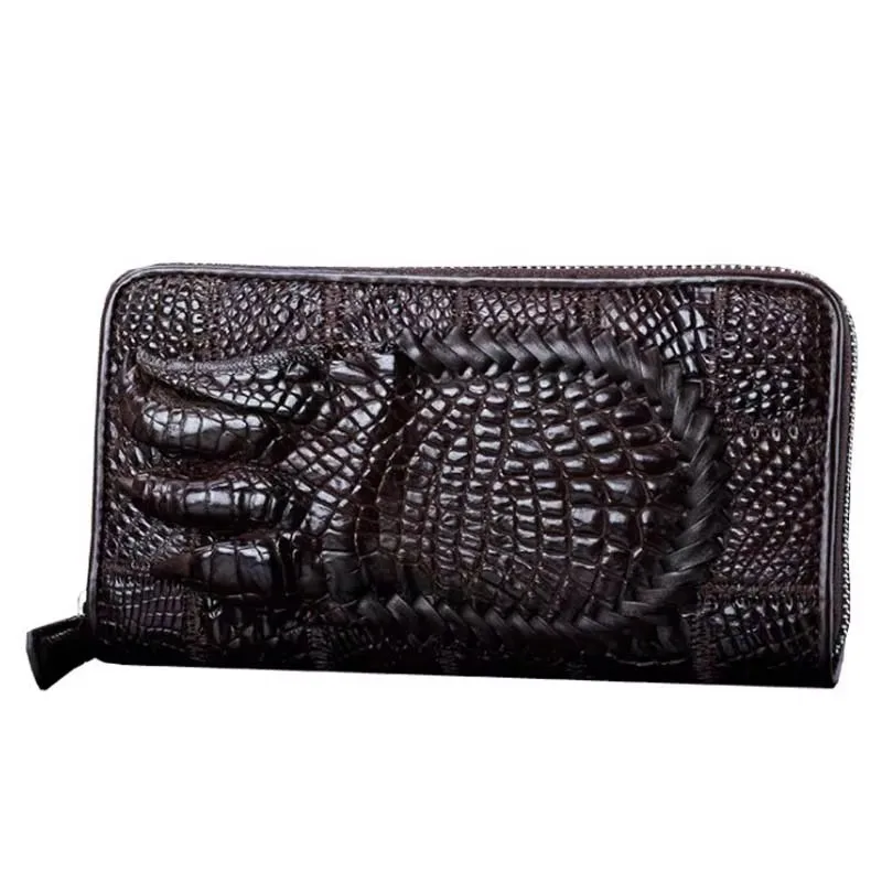 ourui  long  zipper  women crocodile wallet   women hand bag   women  general women clutch bag