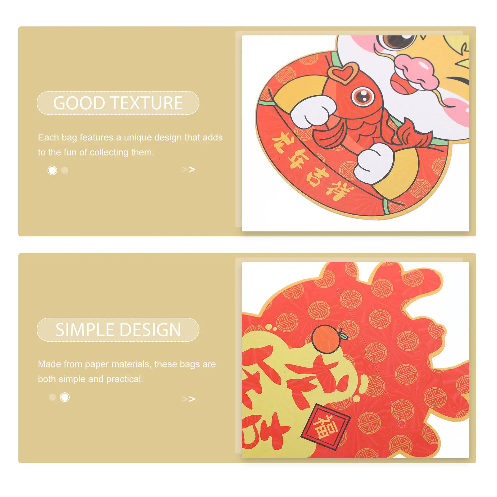 Chinese Red Envelopes 30 Pack Dragon Design Festive Money Pouches for Lunar New Year Gifts
