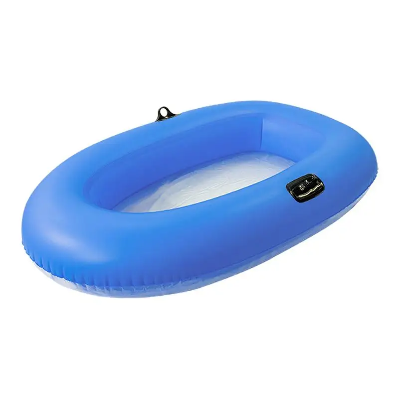 

Inflatable Pool Lounger Blue Water Hammock Inflatable Raft Large Pool Float Bed Adult Floaties Tanning Pool Lounger for Adults