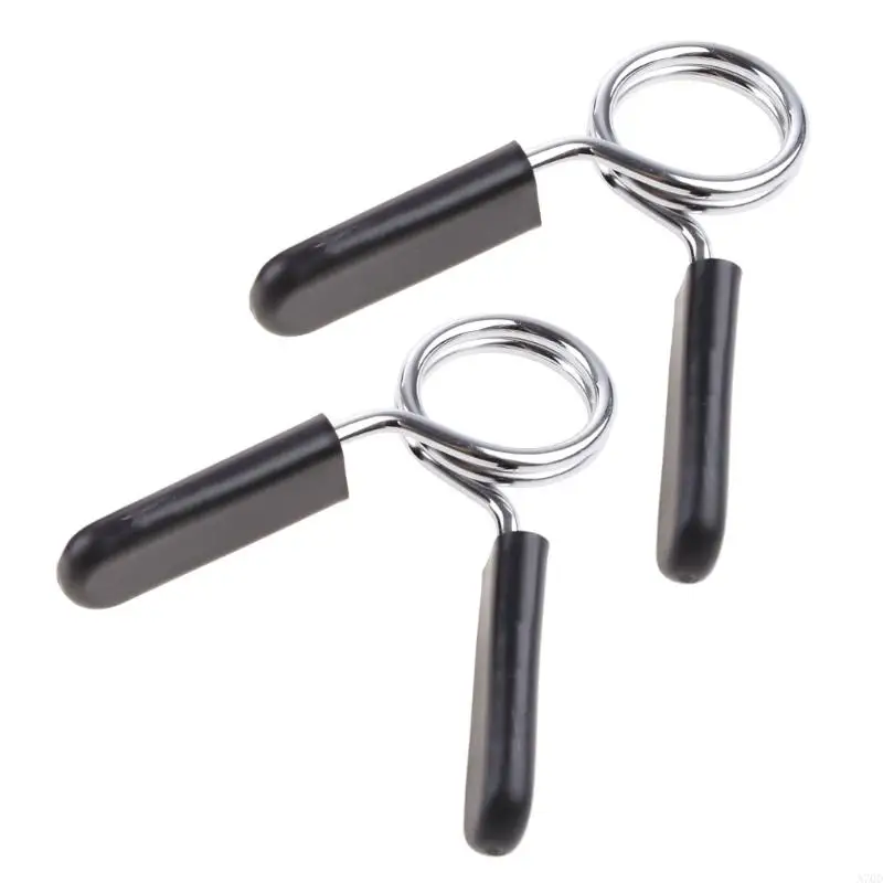 

1 Pair 25mm Barbell Clamp Spring Collar Clips Gym Weight Dumbbell Lock A70D