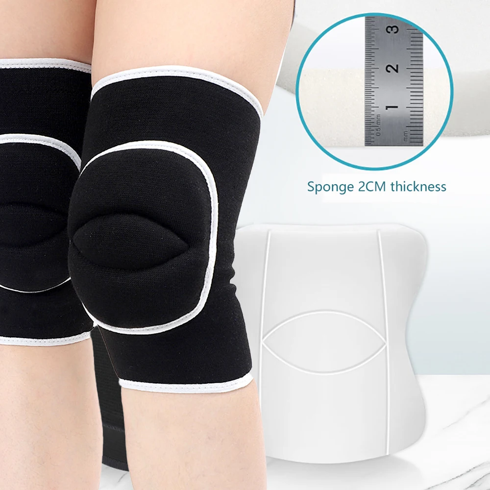 1Pair Sports Knee Pads for Dancers, Soft Knee Protective Knee Brace for Volleyball Football Dance Tennis Running Cycling Workout