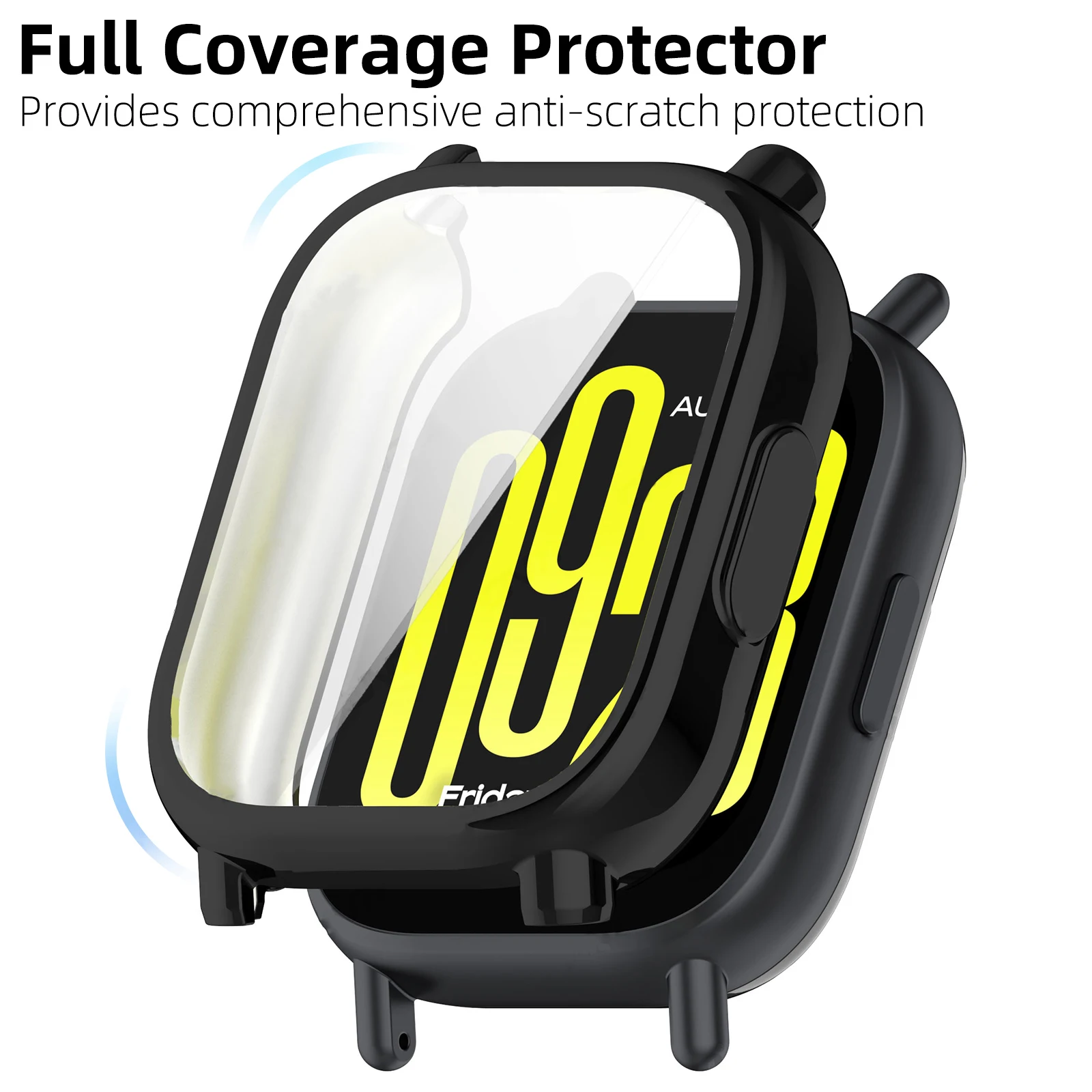 Case for Redmi Watch 5 Screen Protector Case Soft TPU All-Around Protective Bumper Cover for Watch 5 Lite / Active Accessories