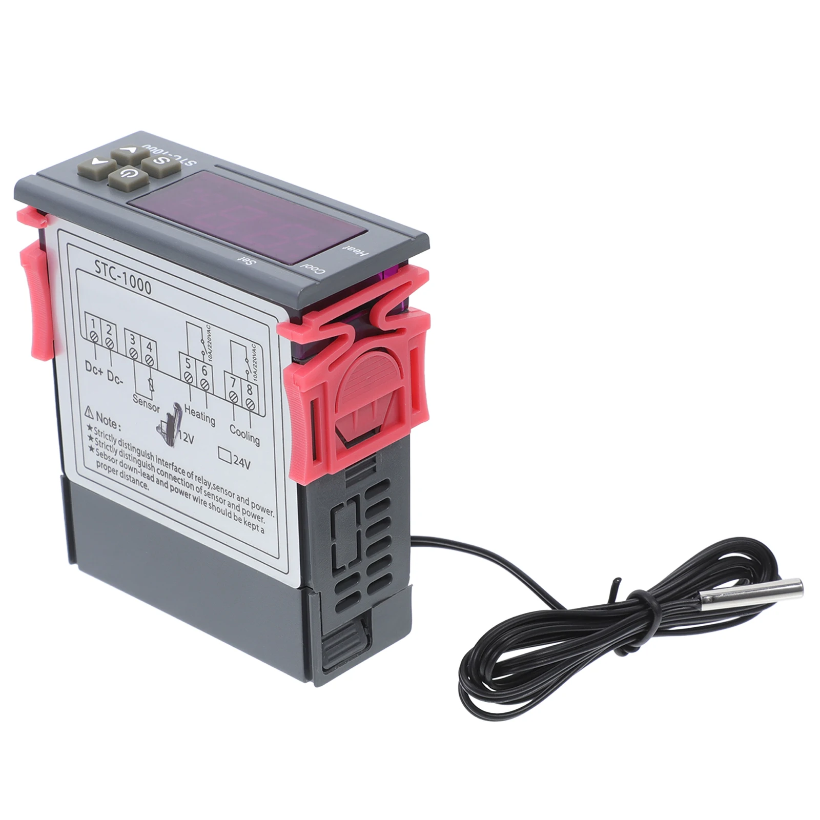 12V Digital Temperature Controller Switch for Refrigerator and Fermenter Cooling Heating System Thermostat Sensor