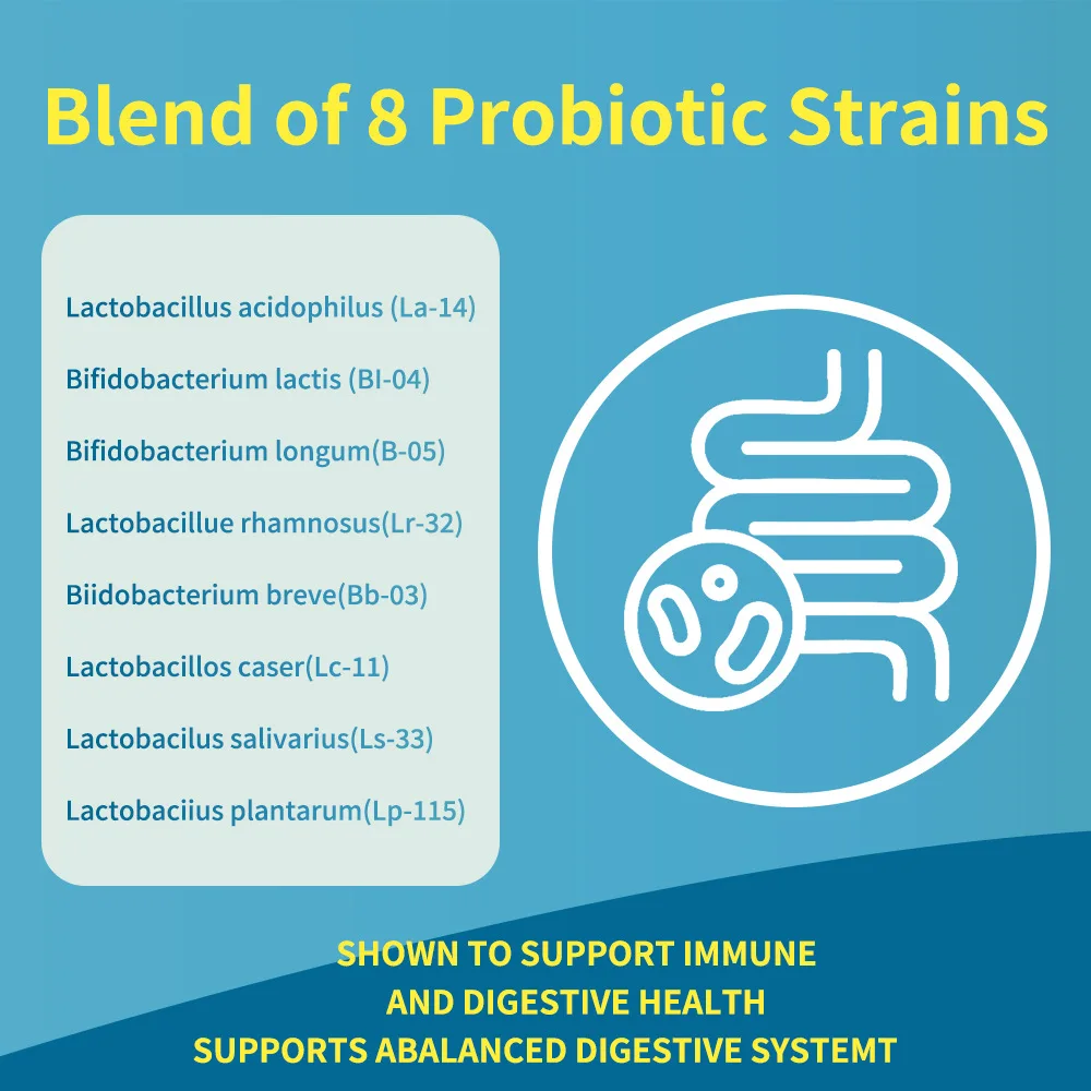 Probiotic Capsules 60 Billion Cfus Lactobacillus Acidophilus Probiotic Complex Supplement For Men And Women - Non Gmo Glute